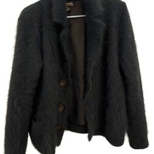 Vintage Venesha Blue High Quality Angora Blazer